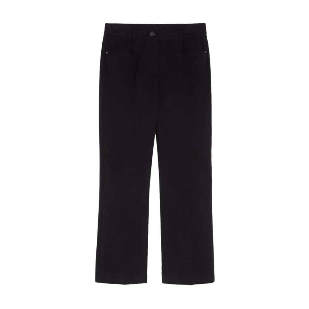 Pennyblack Katoenen Mini-Flare Broek Black Dames