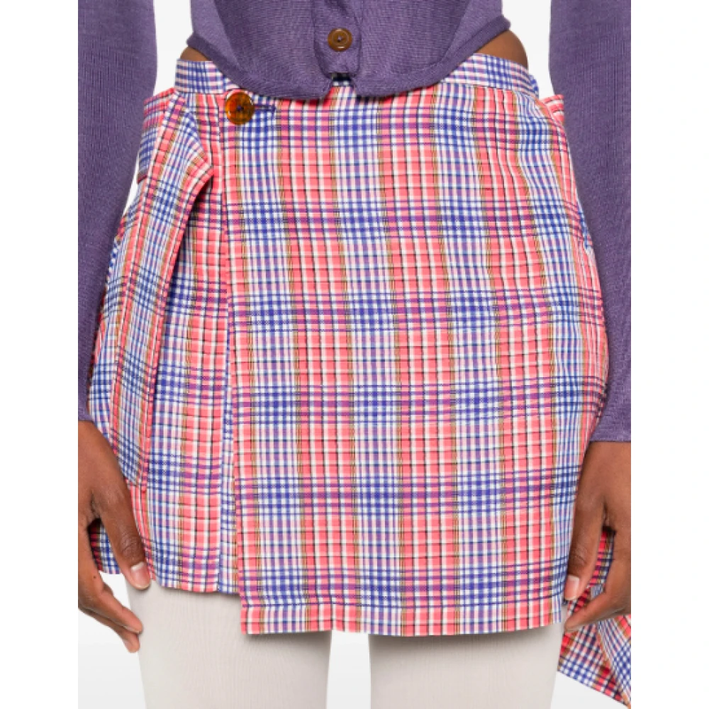 Vivienne Westwood Rood Blauw Meghan Kilt Red Dames
