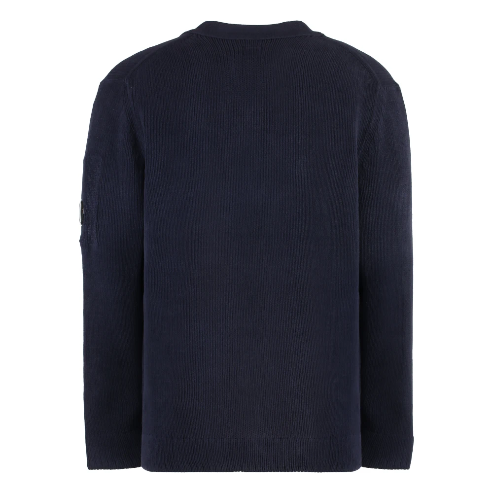 C.P. Company Katoenen Vest met Lensdetail Blue Heren