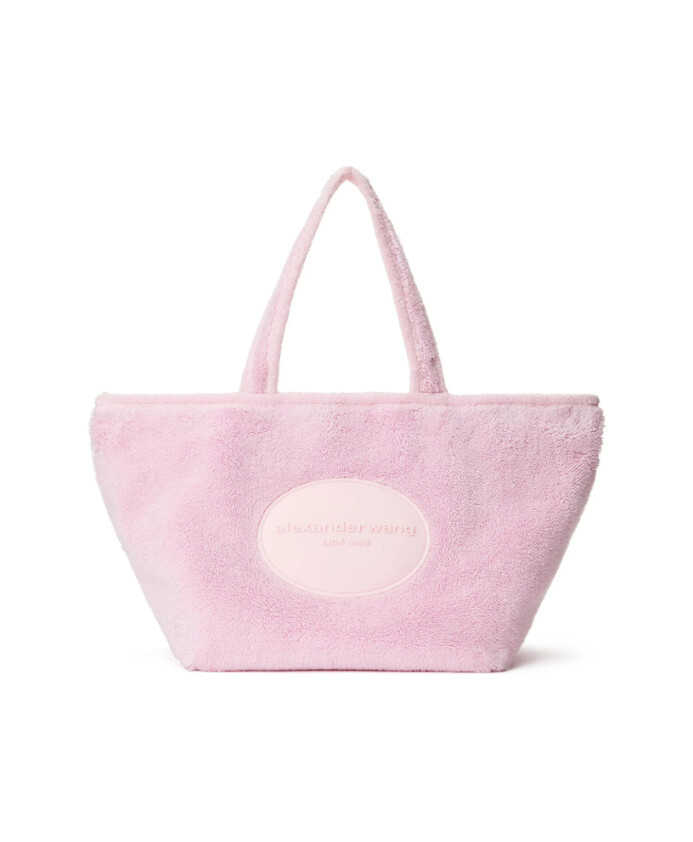 light-pink-embossed-logo-handbag