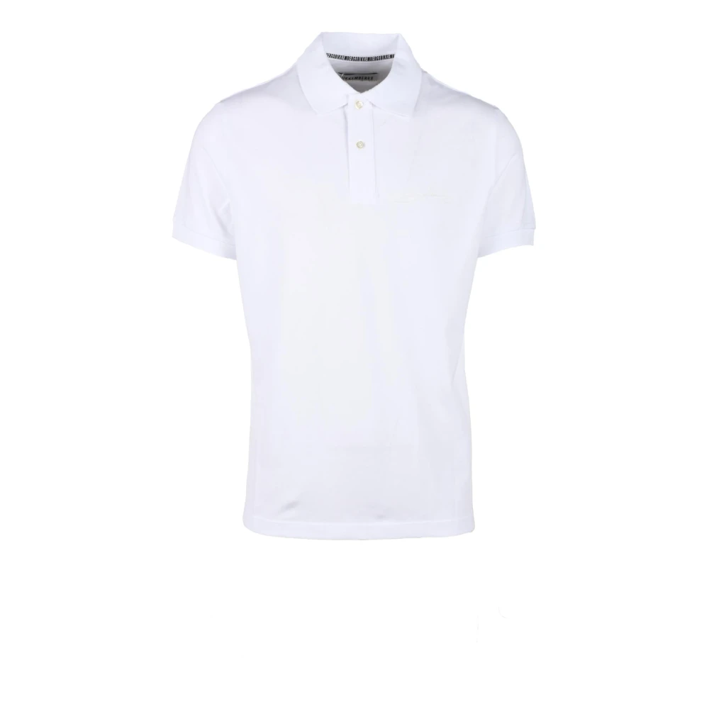 Bikkembergs Katoen Elastaan T-shirt White Heren