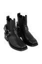 black-low-cut-biker-chelsea-boots