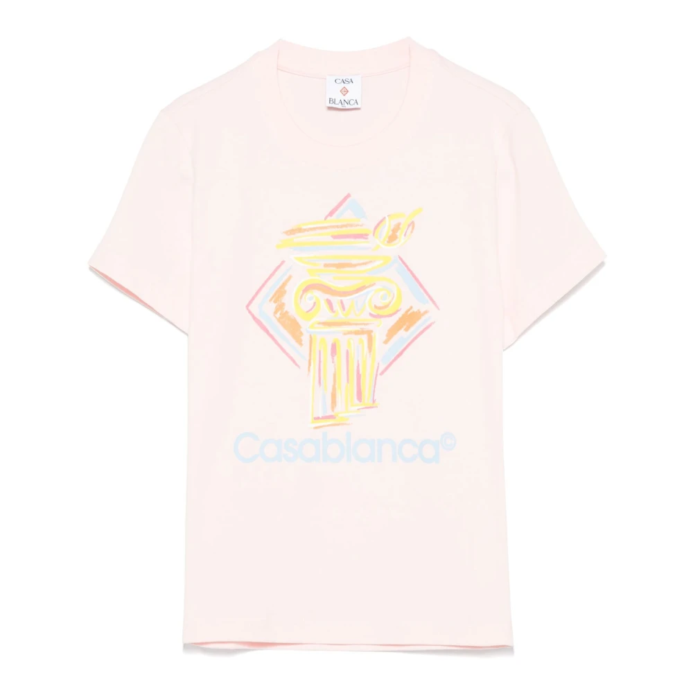 Casablanca Diamantkolom T-shirt Roze Pink Dames