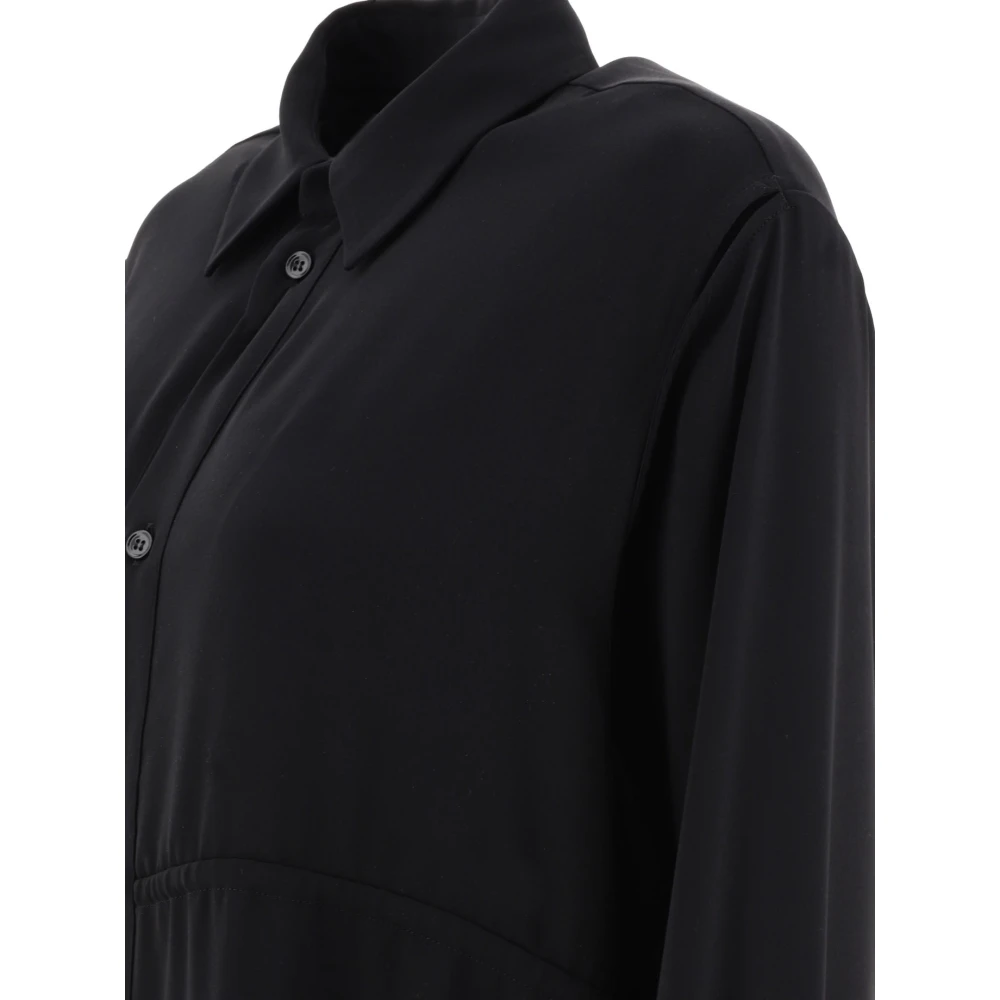 MM6 Maison Margiela Chemisierjurk met trekkoord Black Dames