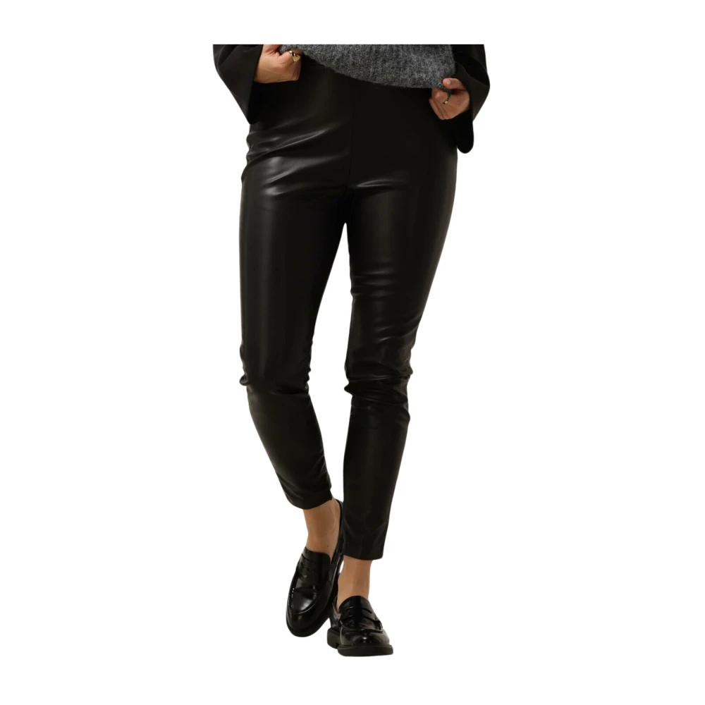 Simple Jer-poly-pu-23-1 Leggings Zwart Black Dames