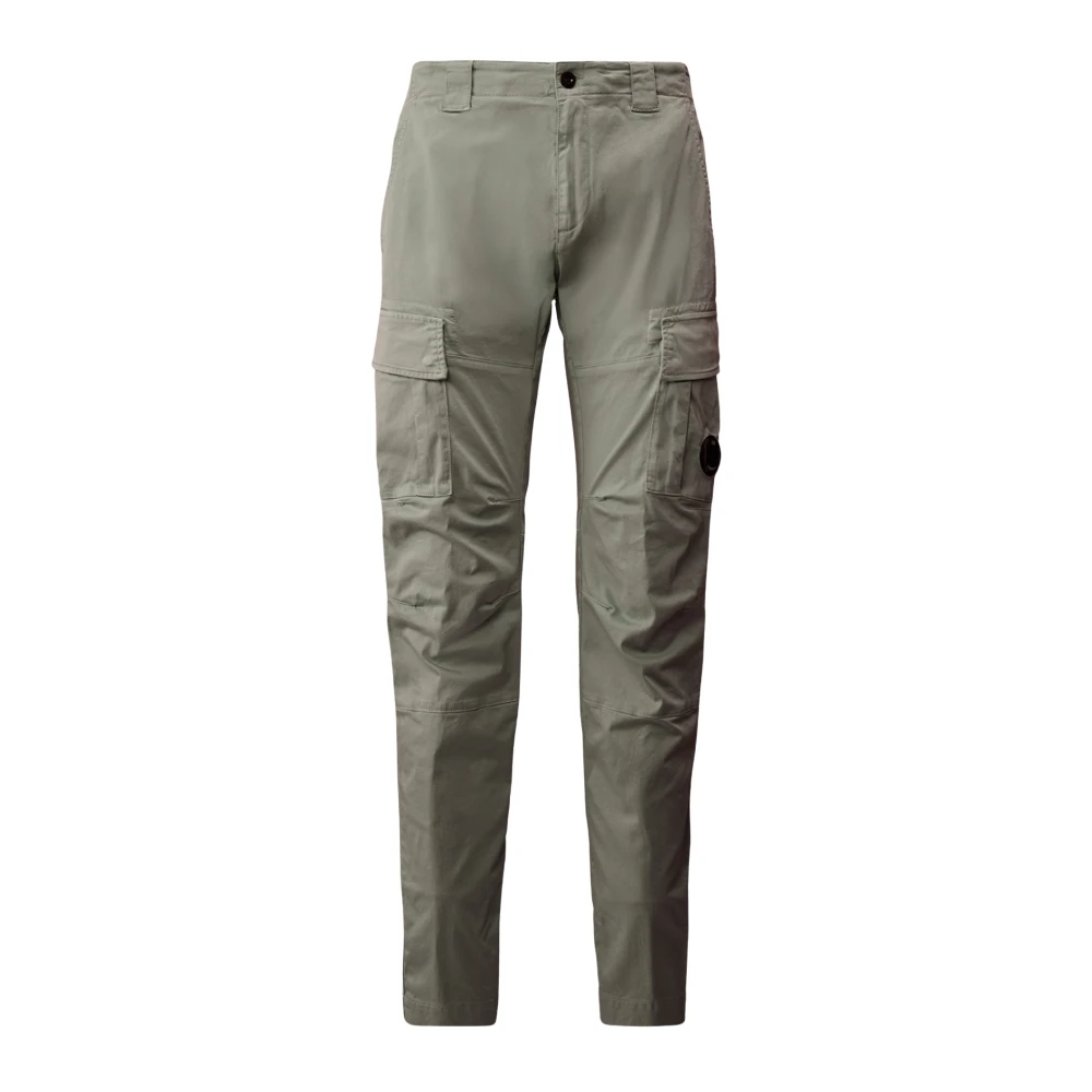 C.p. Company Men's Blue Slim-Fit Trousers, Xs, Stretch Sateen Ergonomic Cargo Trousers