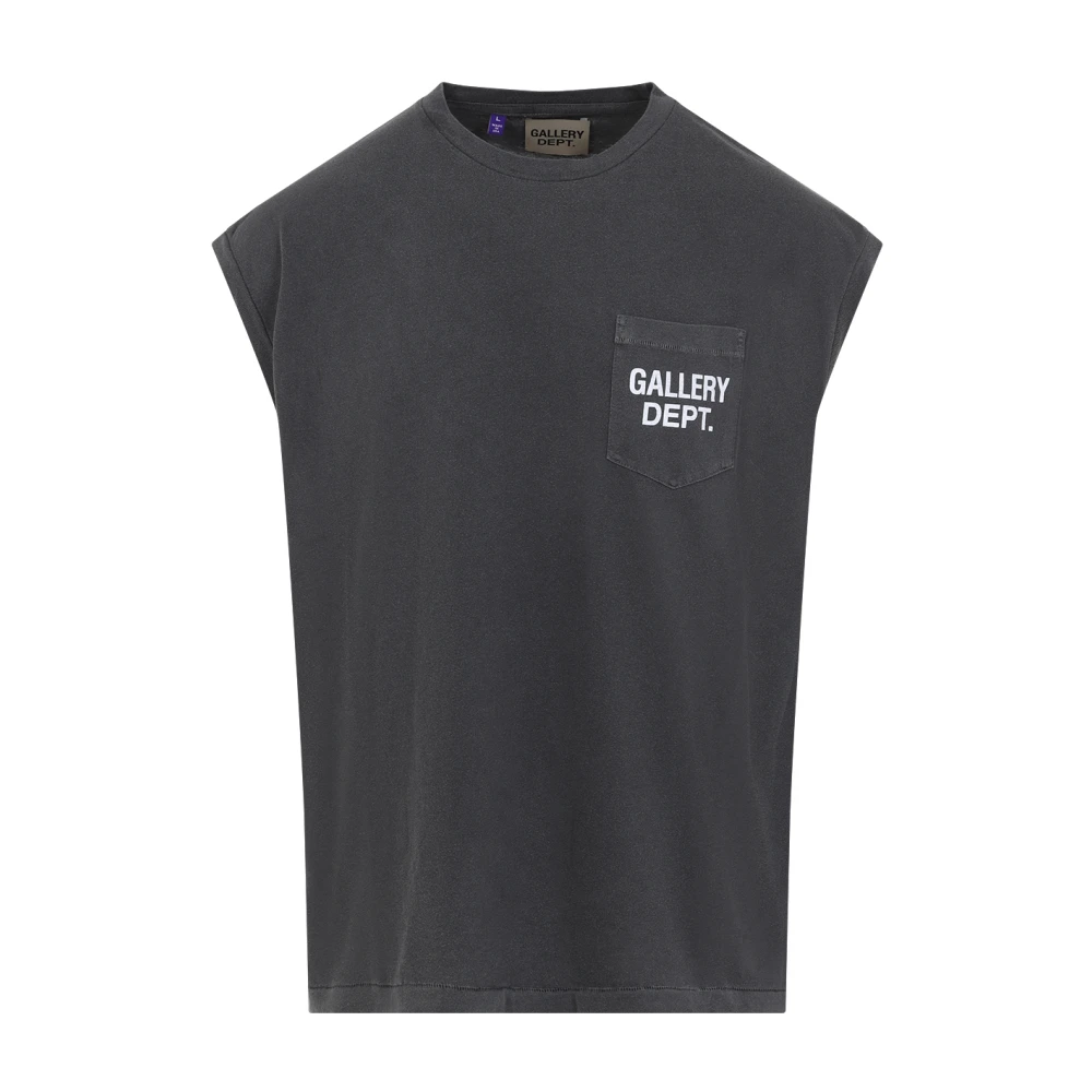 Gallery Dept. Vintage Zwarte Mouwloze Tee Black Heren