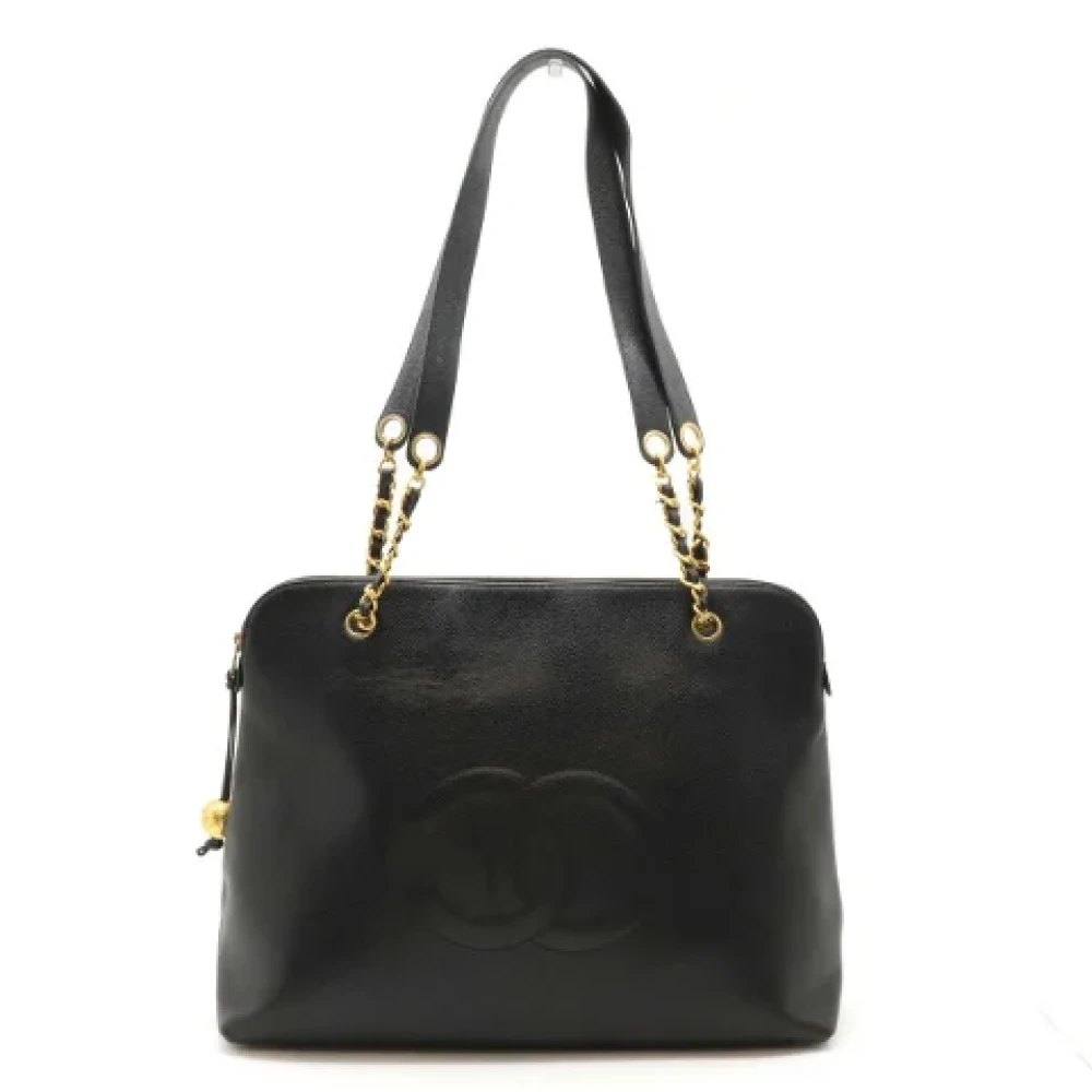 Chanel Vintage Pre-owned Leather chanel-bags Black Dames