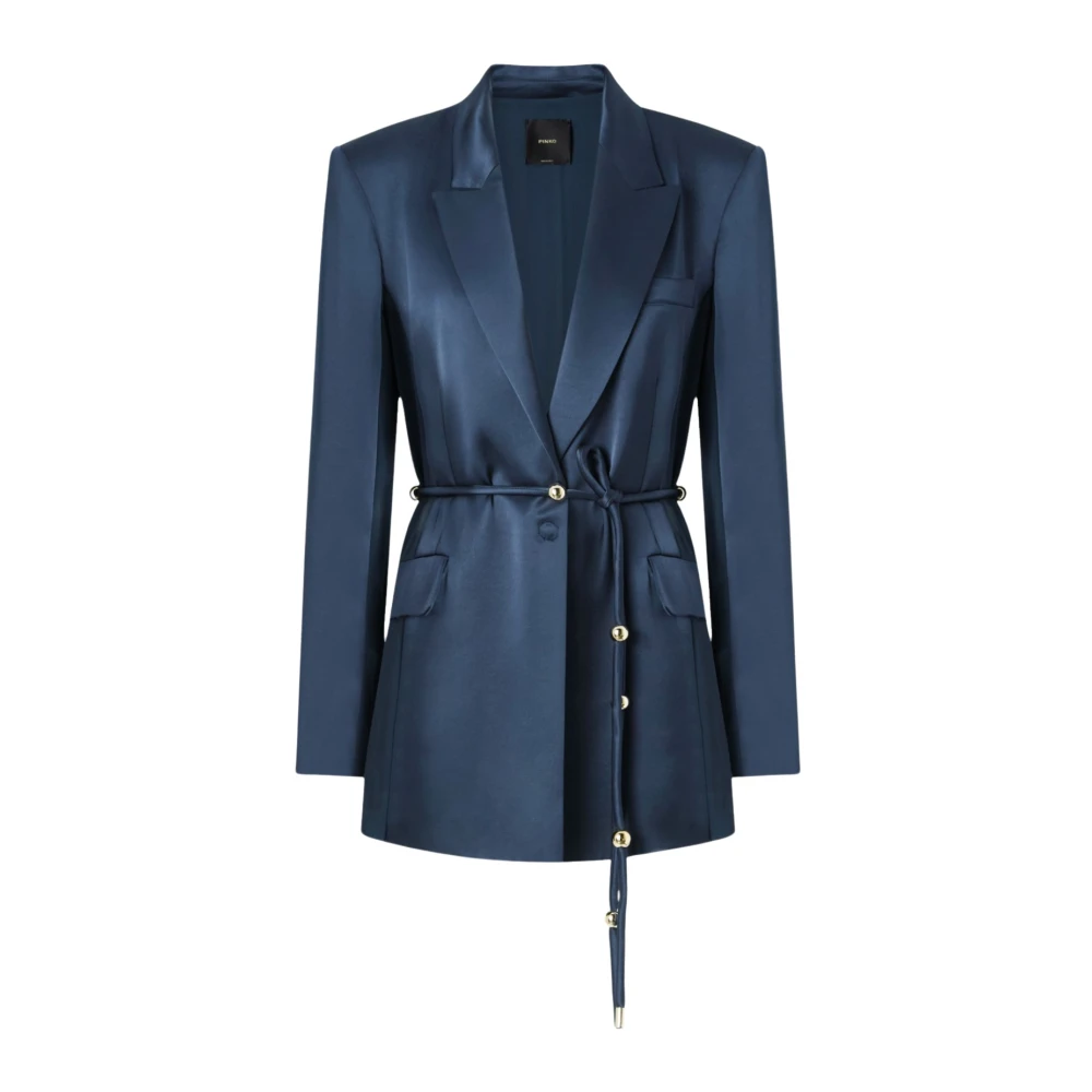 Pinko Women's Blue Carillon Giacca Blazer - Blazers - M - Jackets