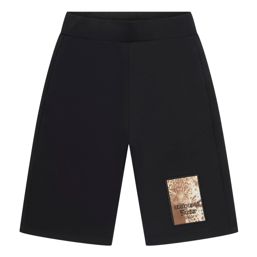 Roberto Cavalli Boys Black Shorts, 4 Y, Bermuda Shorts
