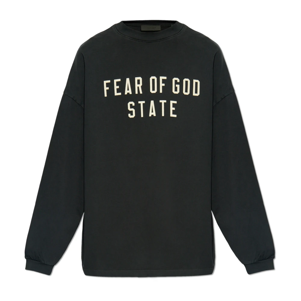 Fear Of God Black Sweatshirts, Male, M, Heavy Longsleeve Tee