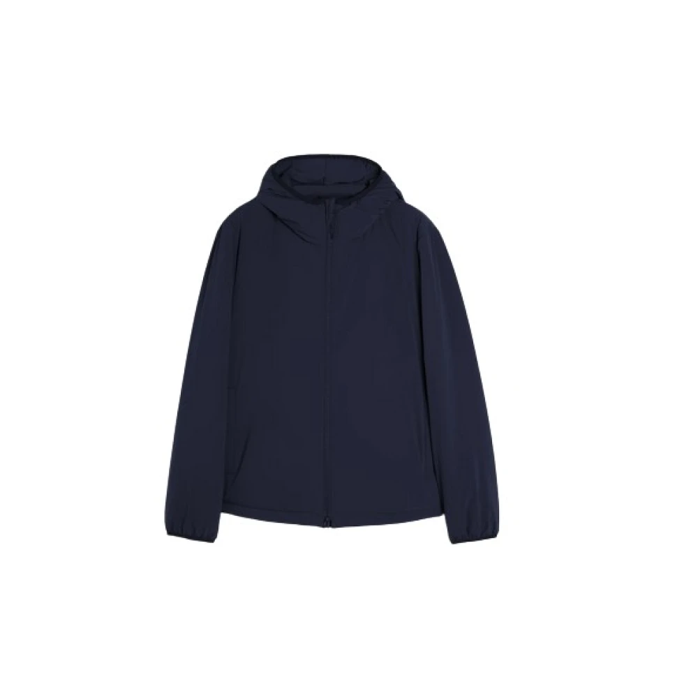 Invicta Mannelijk Blauw Jassen Heren, 2XL, Nylon, Inpakbare Jas Met Capuchon