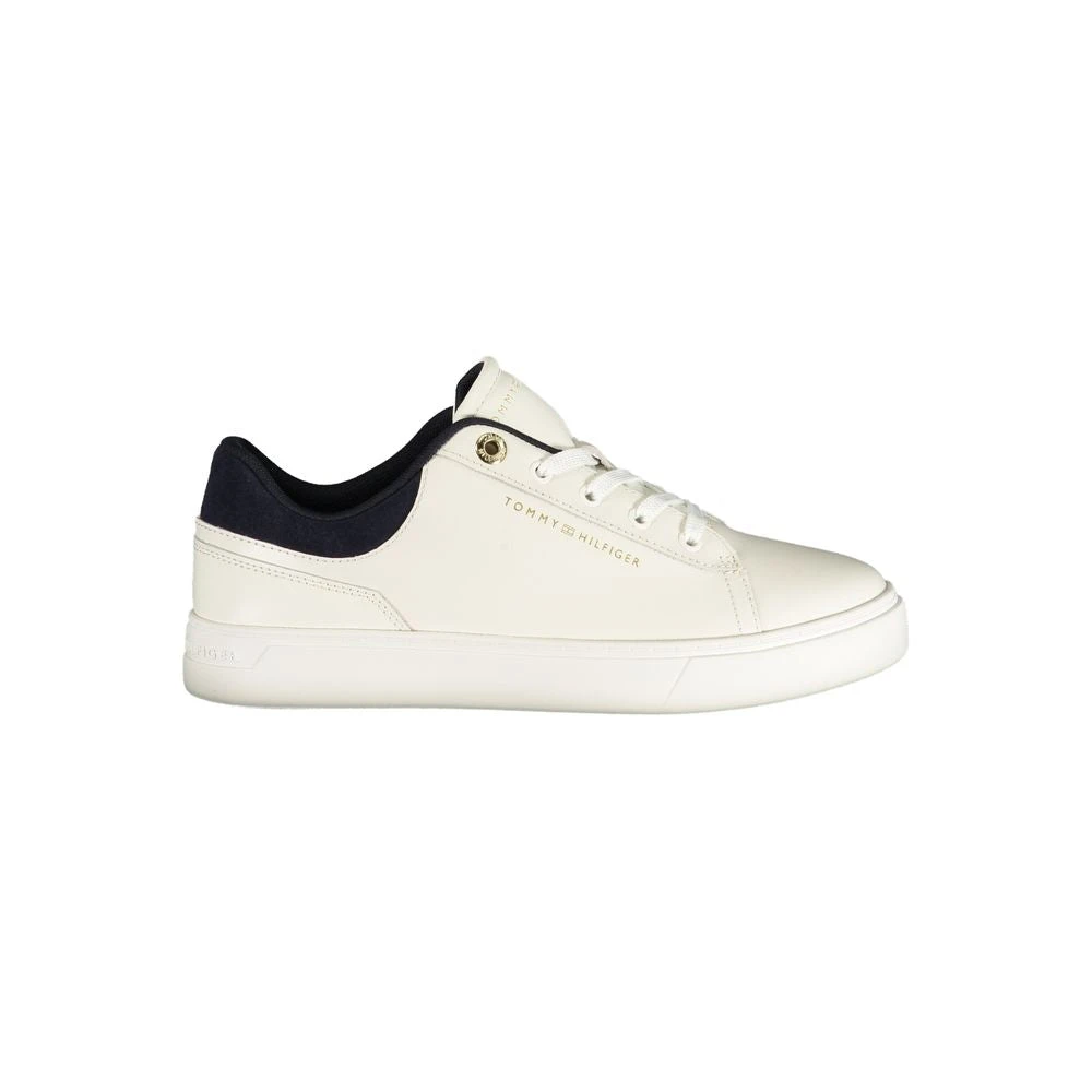 Tommy Hilfiger Women's White Poliuretano Sneaker - Sneakers - 8 Uk- Shoes