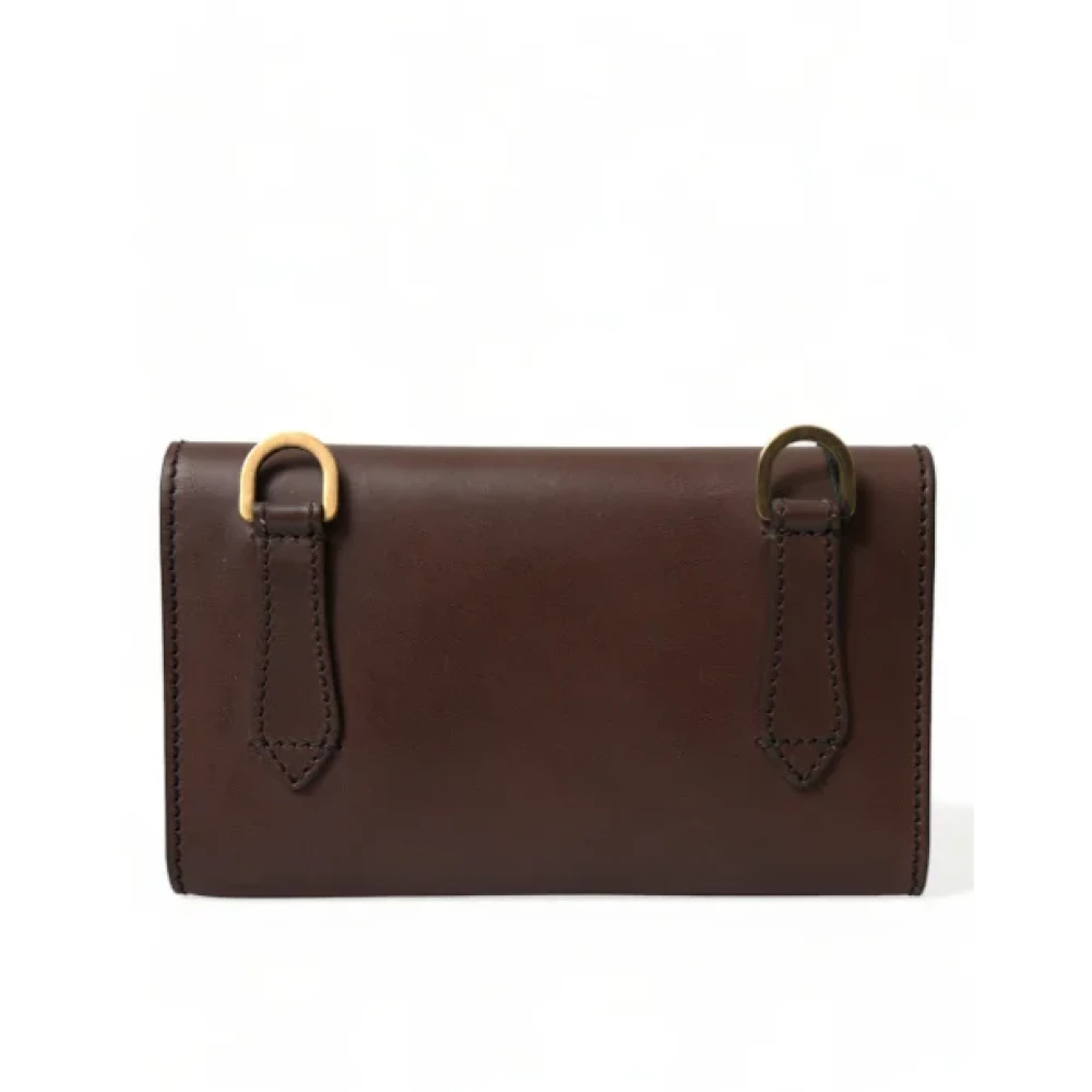 Dolce & Gabbana Pre-owned Fabric crossbody-bags Brown Dames