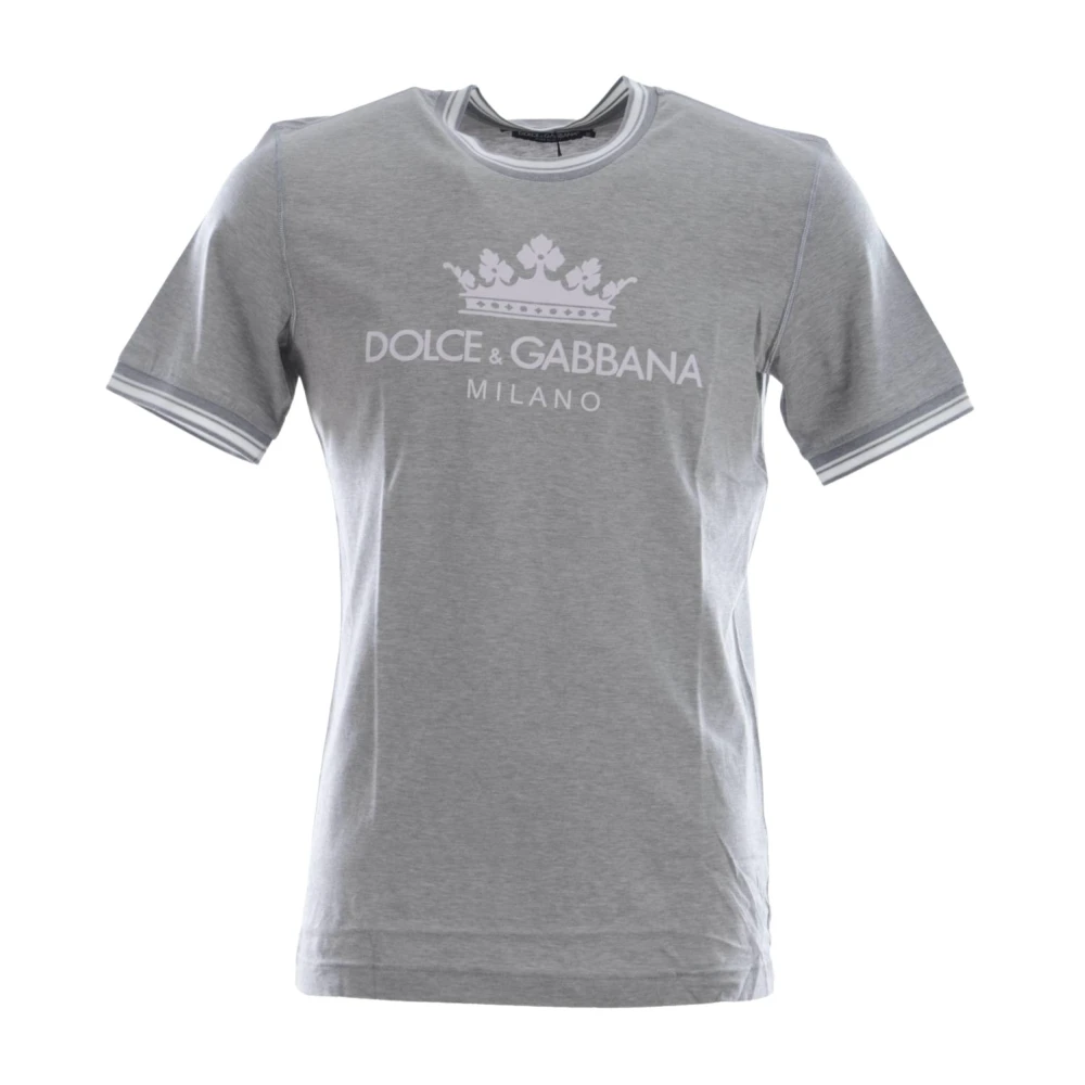 Dolce & Gabbana Heren Korte Mouw Mode T-shirt Gray Heren