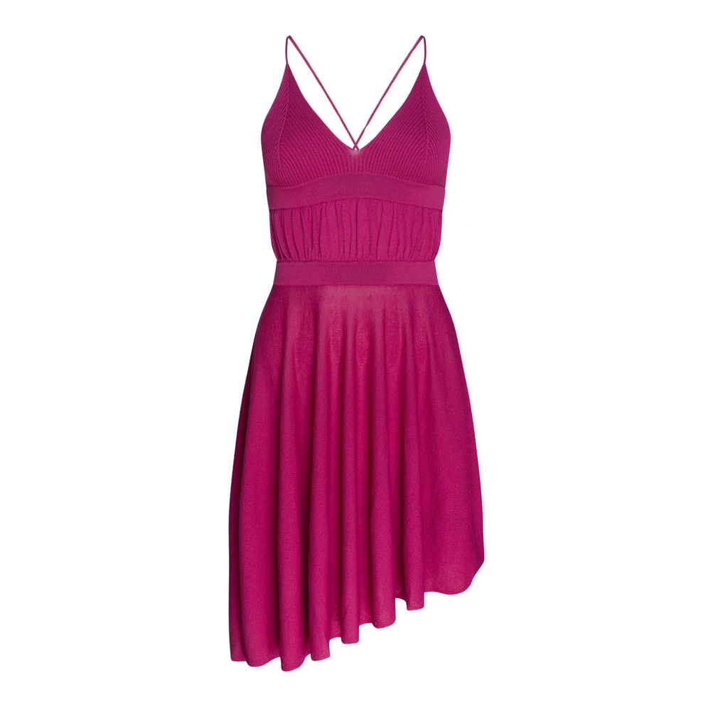 Circus Hotel Asymmetrische Fuchsia Mini Jurk Pink Dames
