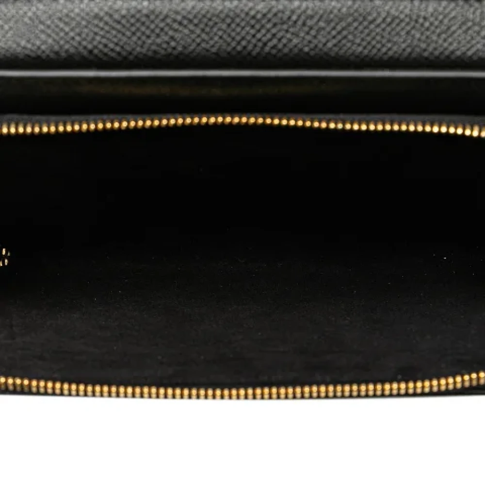 Dior Vintage Pre-owned Leather shoulder-bags Black Dames