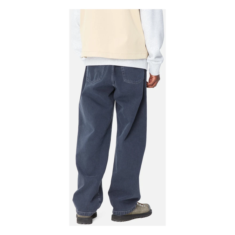 Carhartt WIP Denim Landon Pant met Abrasieve Wassing Blue Heren