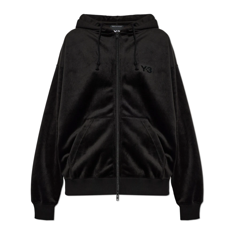 Y-3 Zip-Up Hoodie With Ribbed Trims - Mann Sweatshirts Black L - Immagine 5
