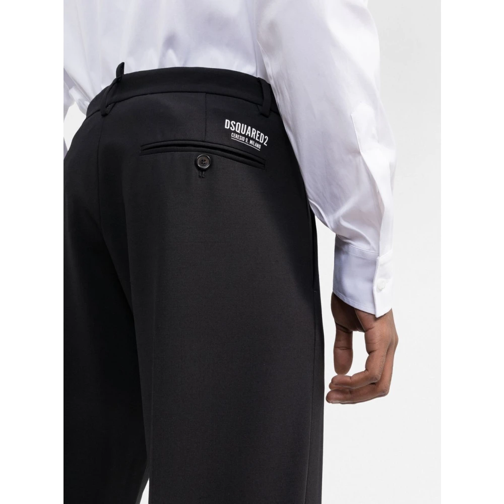 Dsquared2 Slim-fit Trousers Black Heren