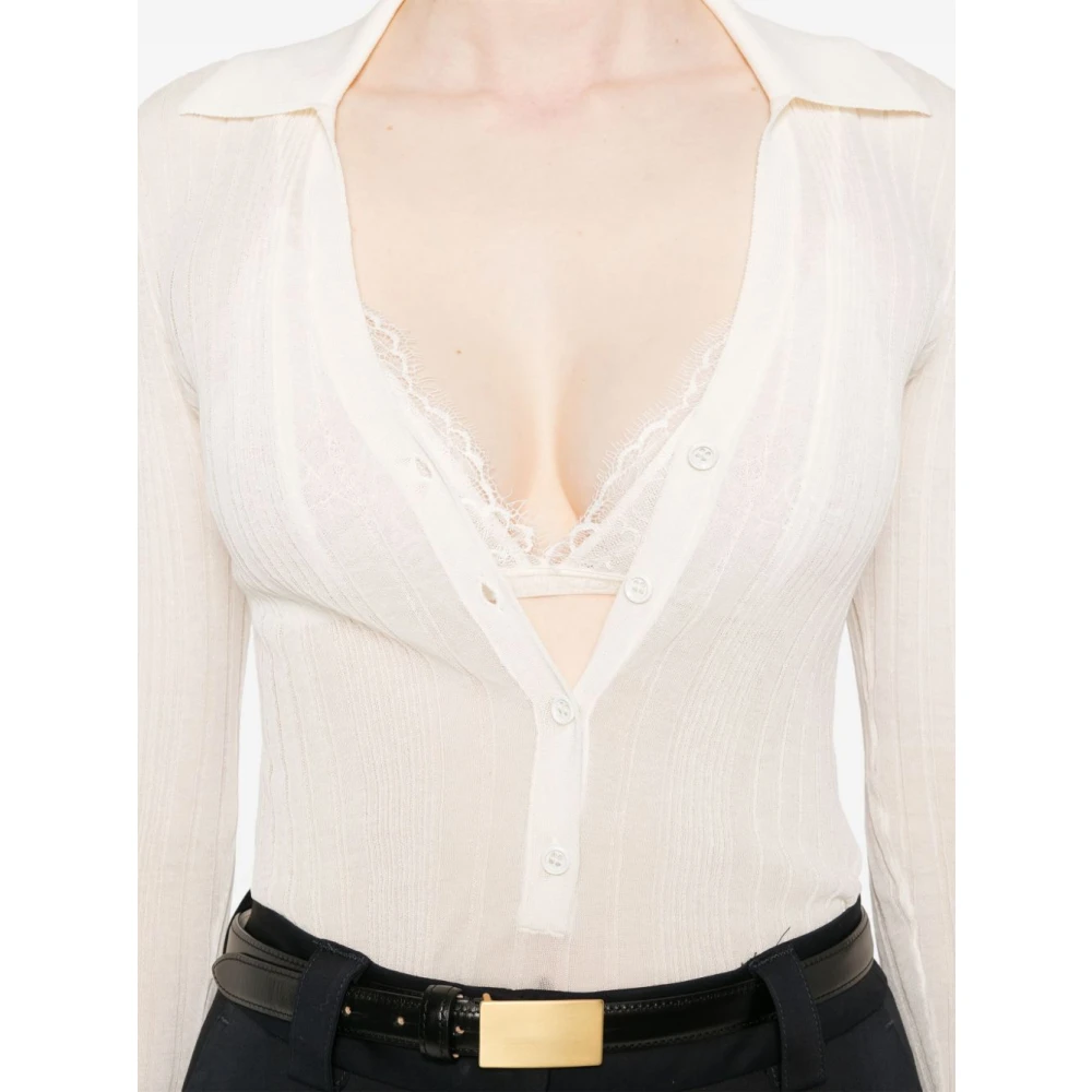 pinko Wit T-shirt Stijl Bianco Ss25 White Dames