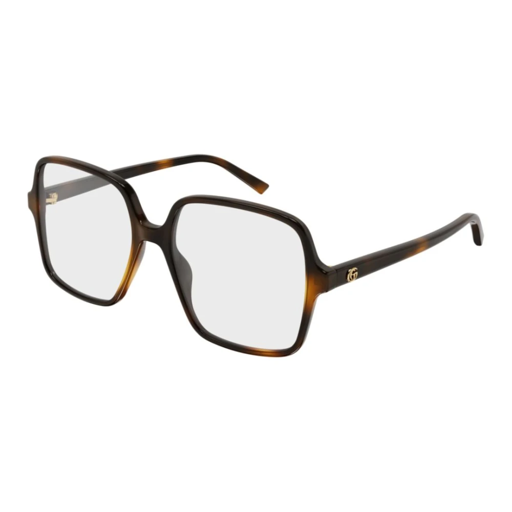 Gucci Unisex Brown Glasses, 53 Mm, Squared Optical Frame