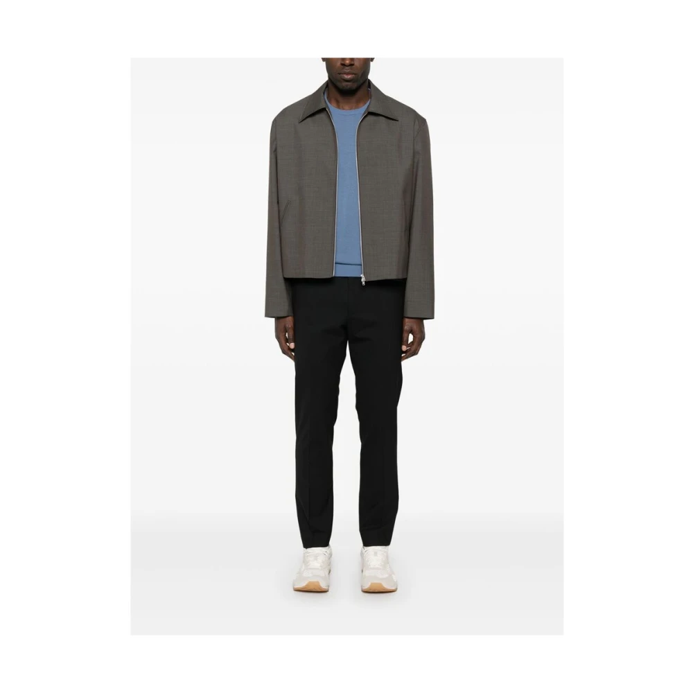 Pt01 Zwarte Broek met Zakken en Knopen Black Heren