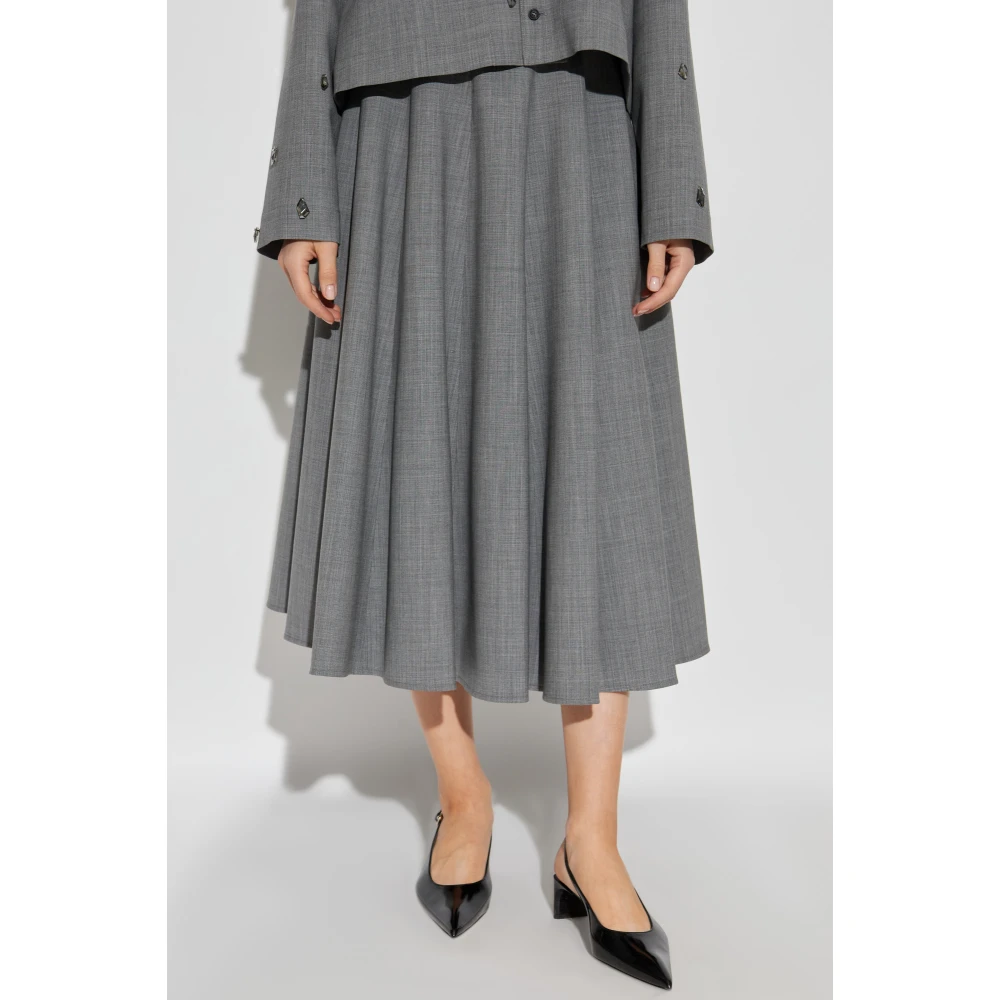 Fabiana Filippi Wijd uitlopende rok Gray Dames