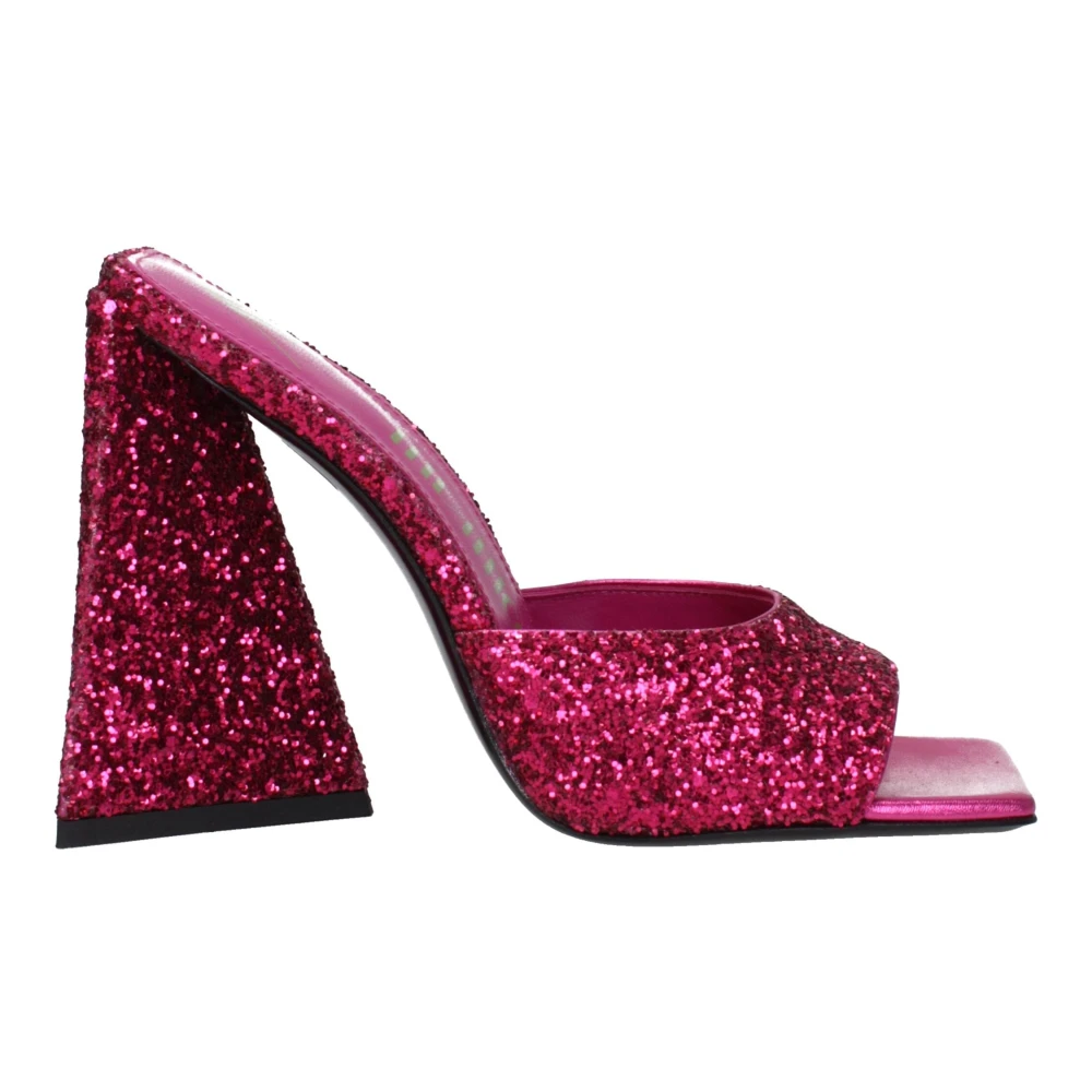 The Attico Platform Sandals - Female - Heeled Mules - Pink - 5 Uk - Shoes