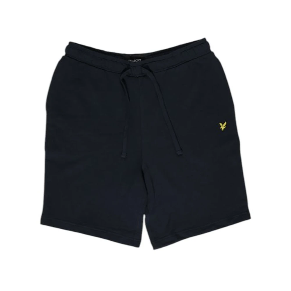 Lyle & Scott Blauwe Katoenen Shorts Bermuda Herfst Winter Blue Heren