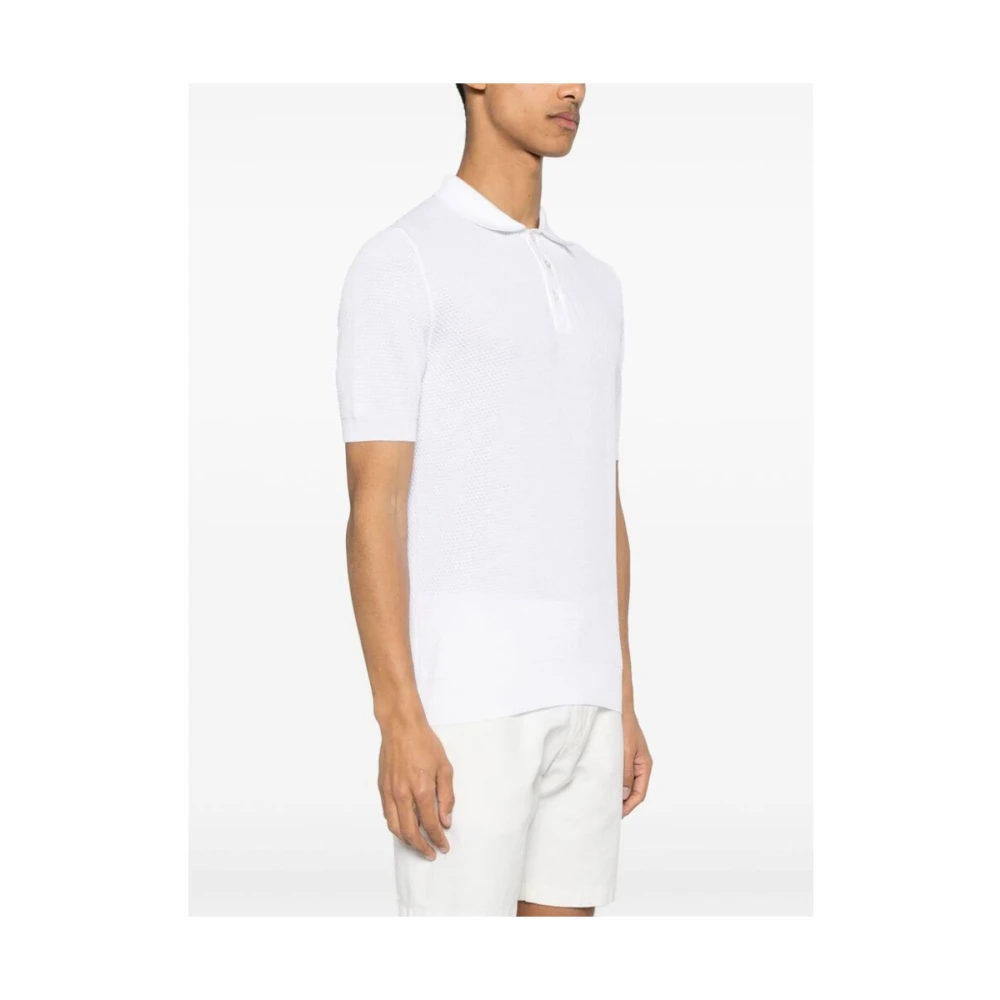 La Fileria Polo Shirts White Heren