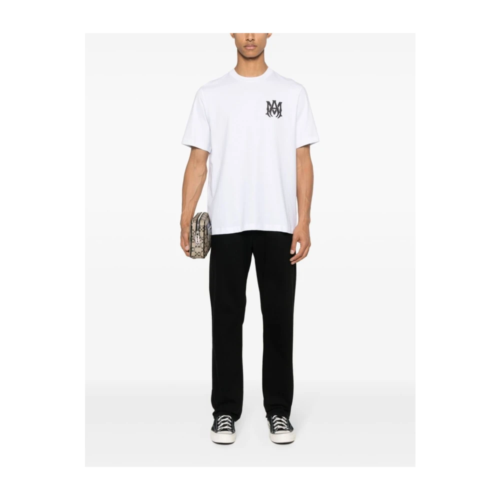 Amiri Kernlogo In reliëf T-shirt White Heren