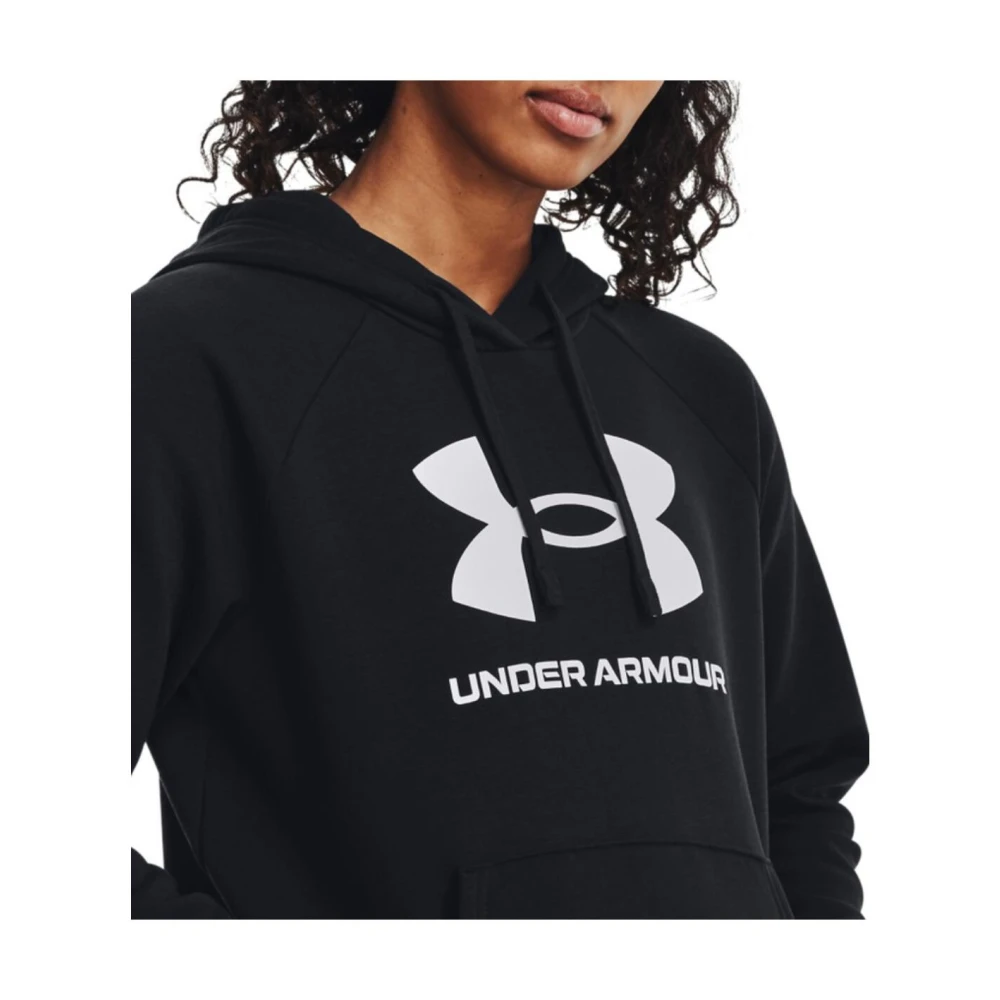 Under Armour Logo Hoodie Performance Sweatshirt Gray Dames