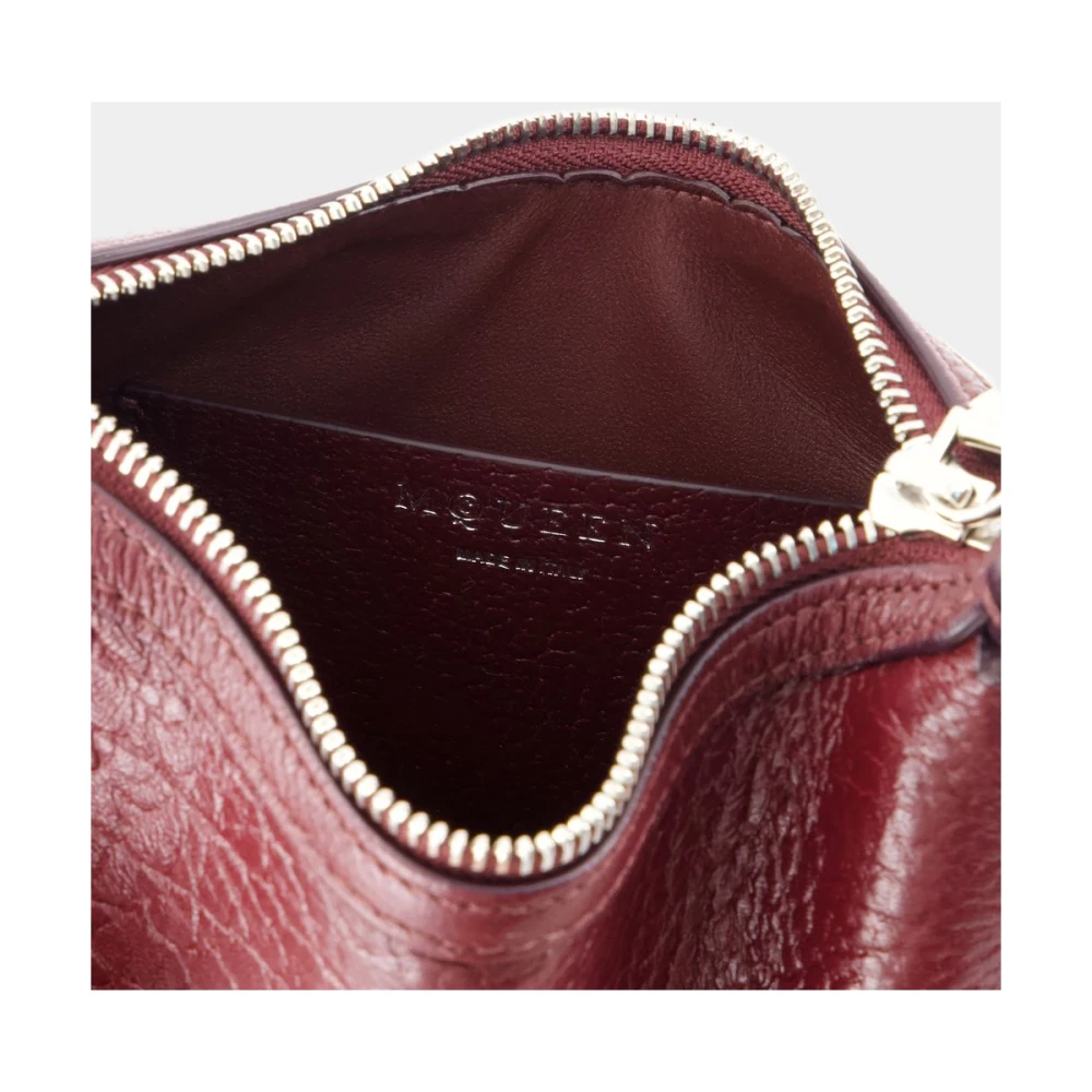 alexander mcqueen Rode Leren Cross Bar Tas Red Dames
