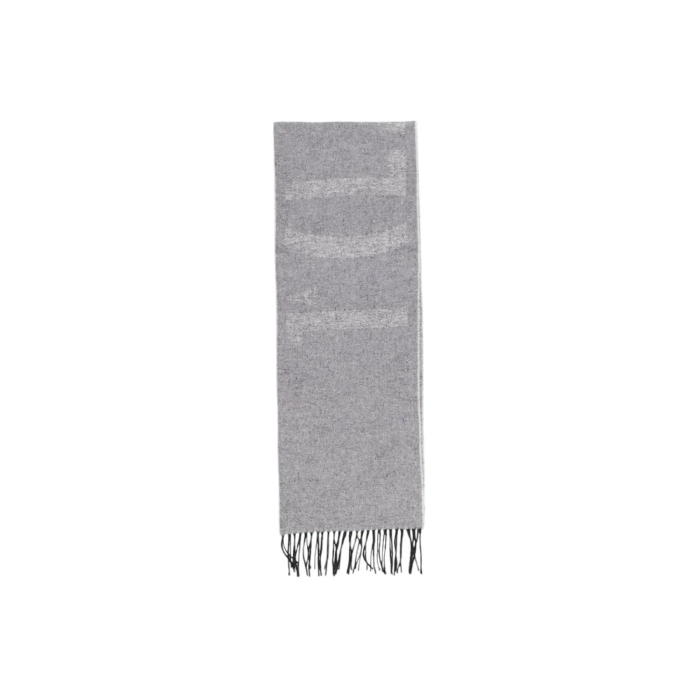Alviero Martini 1a Classe Grijze Gebreide Wollen Sjaal Gray Dames