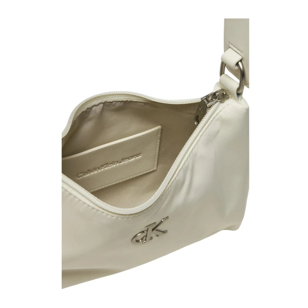 Calvin Klein Jeans Witte Polyester Handtas voor Vrouwen White Dames