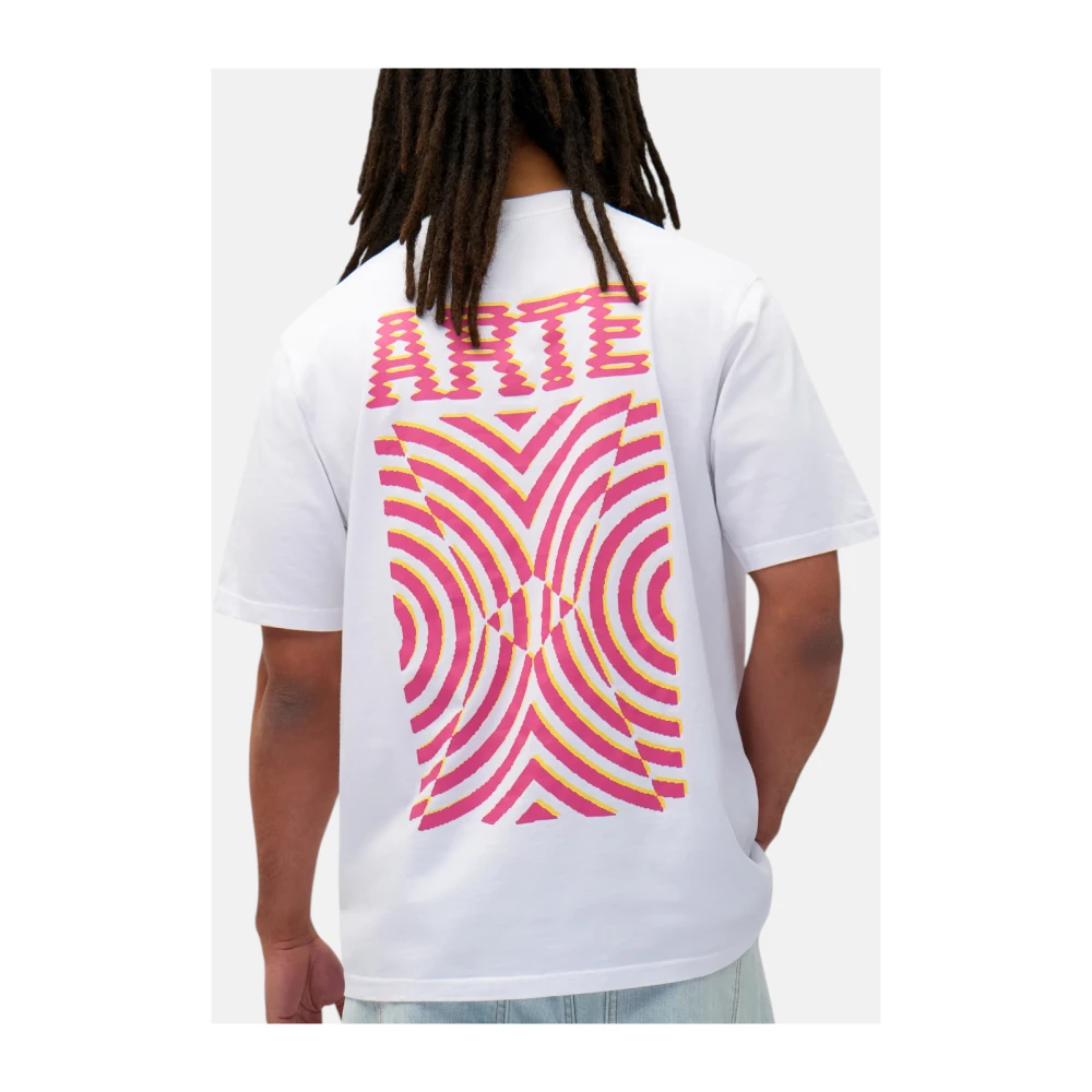 Arte Antwerp T-shirt met print op de rug White Heren