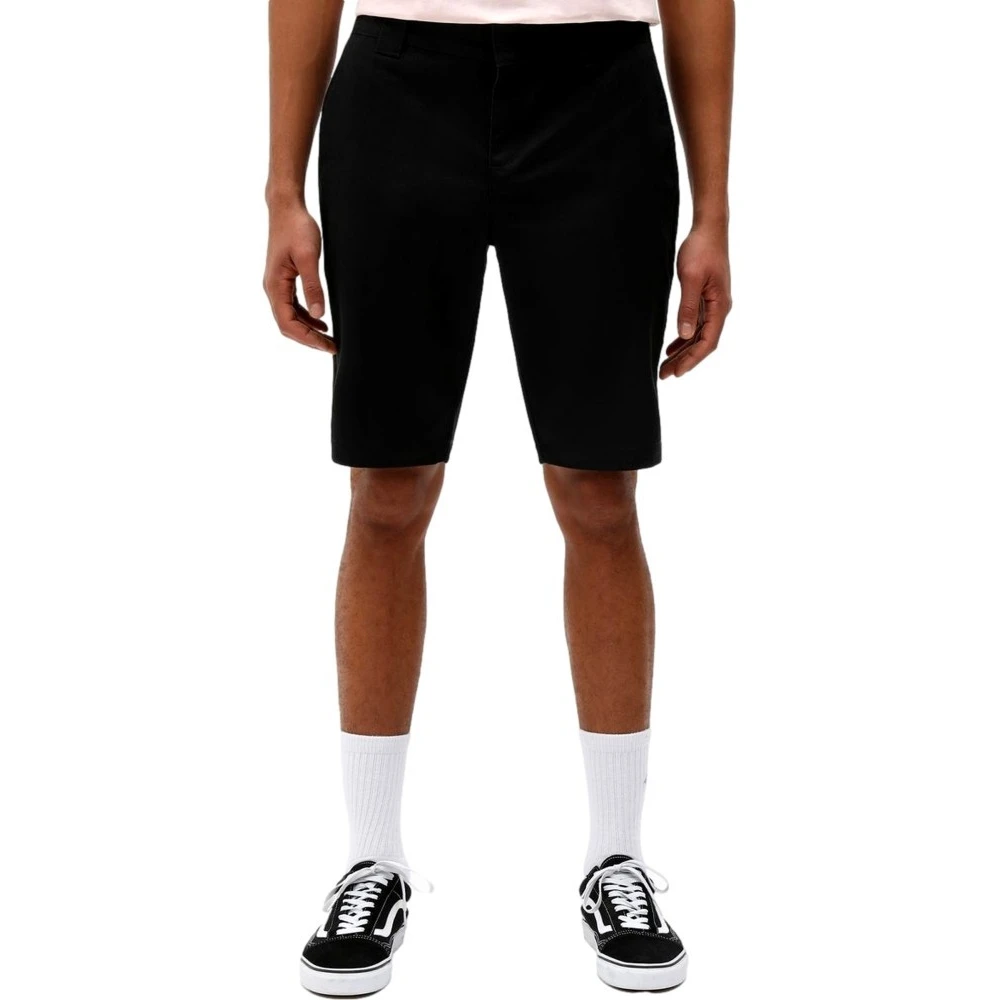 Dickies Svarta Slim Fit Bermuda Shorts Black, Herr