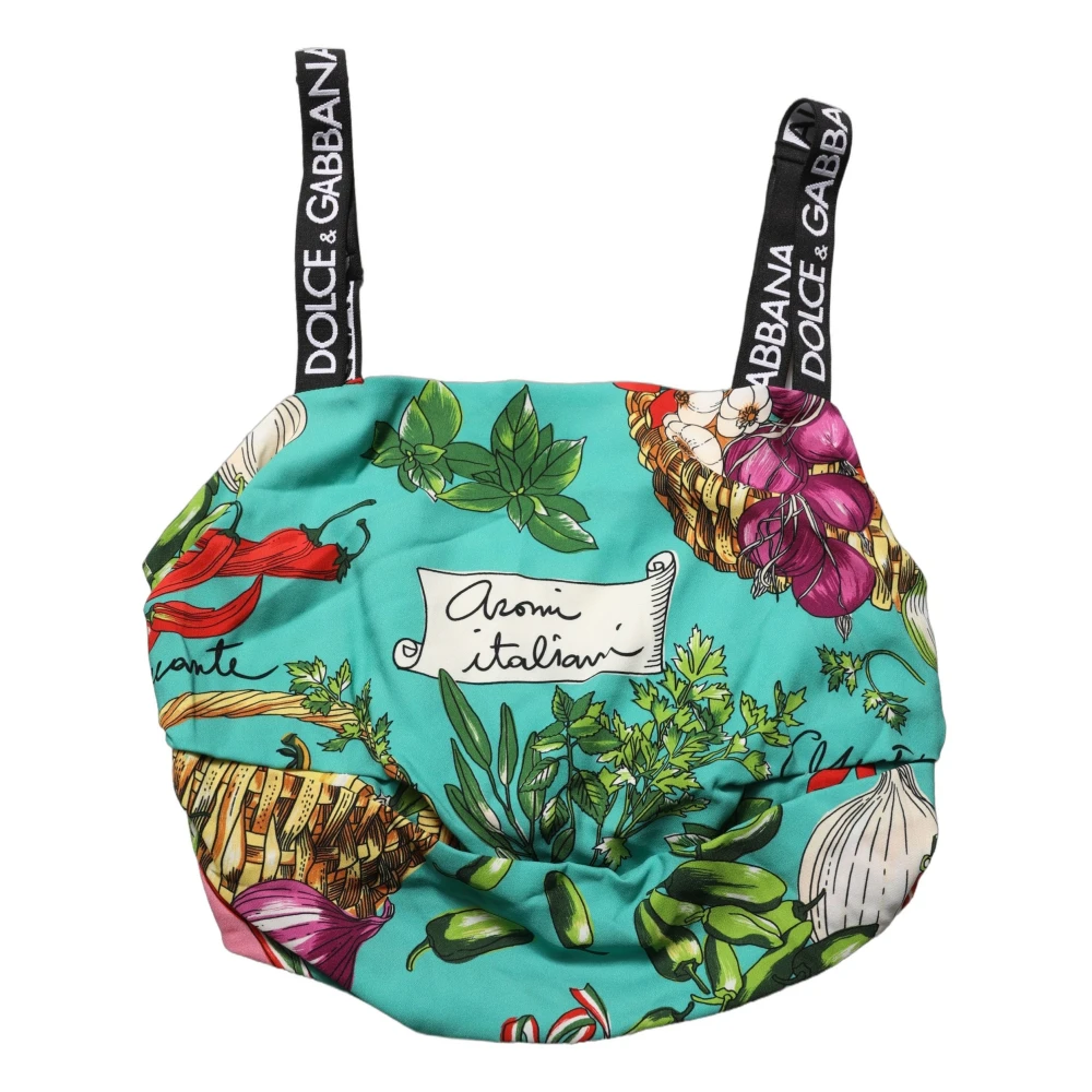 Dolce & Gabbana Vrouw Multicolor Tops Dames, Veelkleurig, M, Cropped Tank