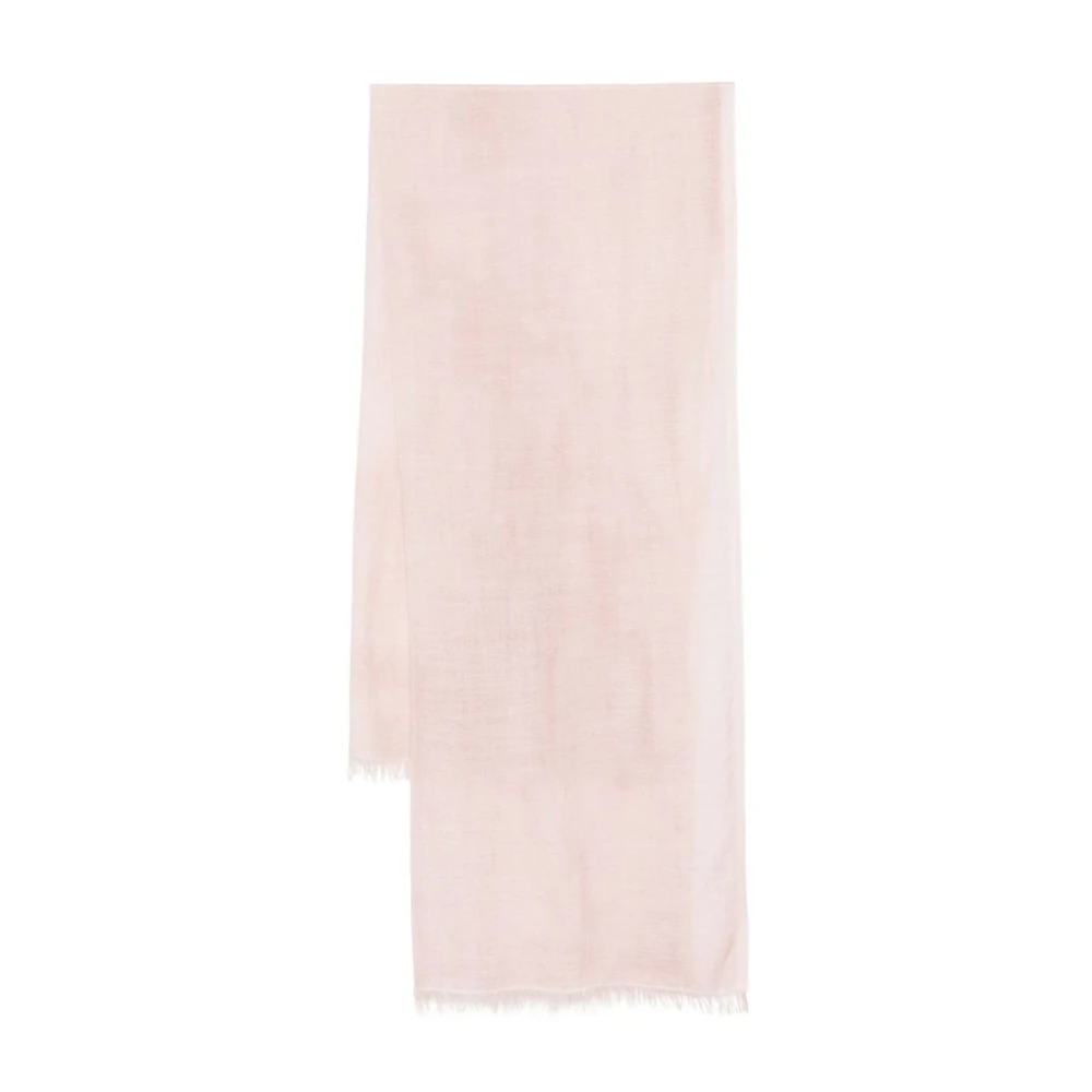 Faliero Sarti Luxe Roze Zijden Sjaal Pink Dames