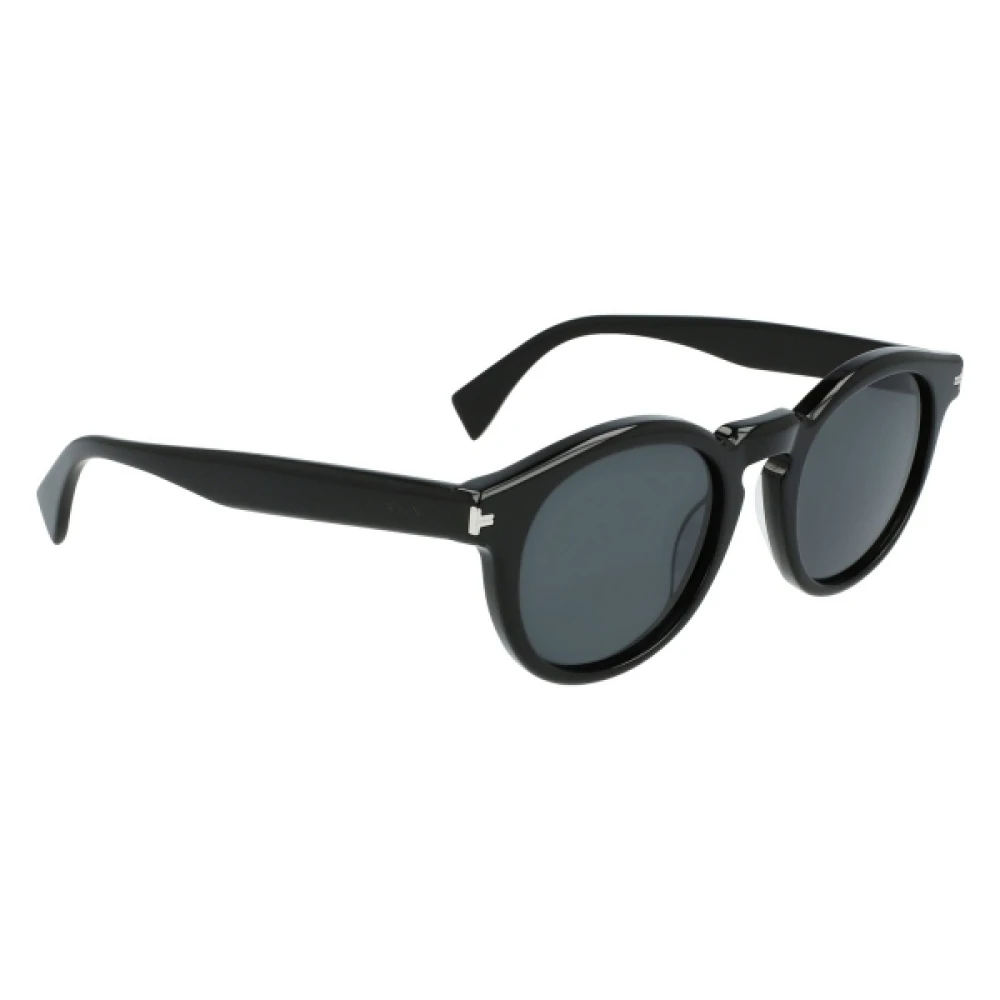 Lanvin Svarta Acetat Solglasögon för Män Black, Herr