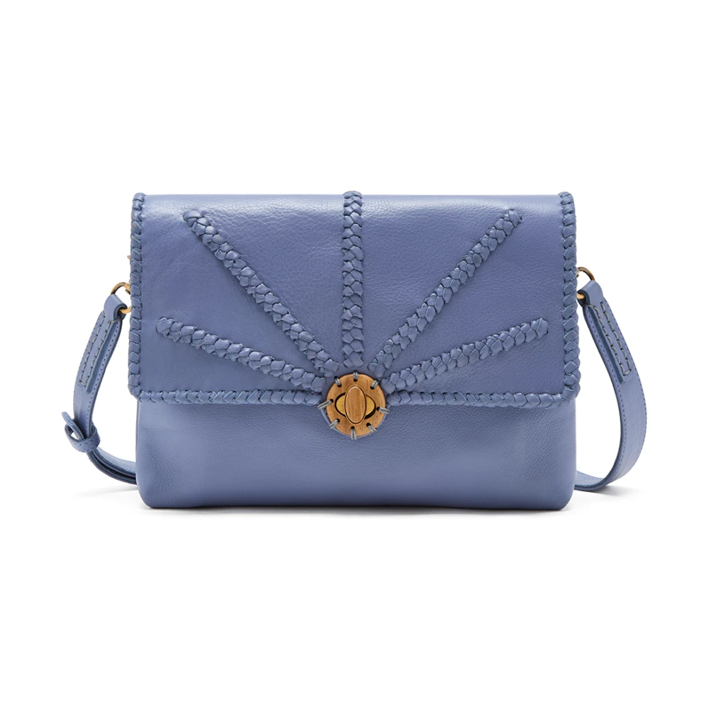 Maliparmi Geweven leren crossbody tas Blue Dames