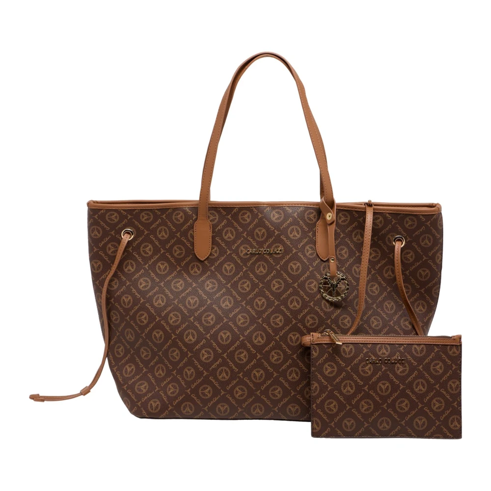 Carlo Colucci Women's Brown Shopper - Shopping Bags - One Size - Bags