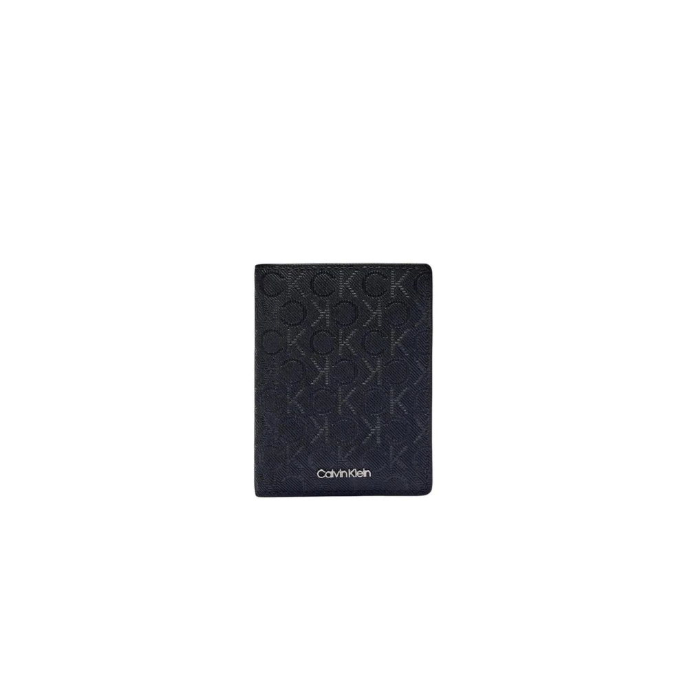 Calvin Klein Men's Black Wallets & Cardholders, One Size, Premium Leather Wallet With Multiple Compartts