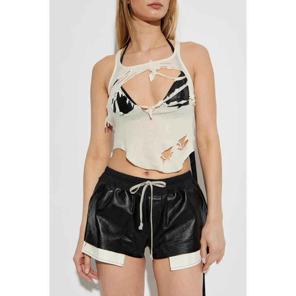 Rick Owens Cotton Top Beige Dames