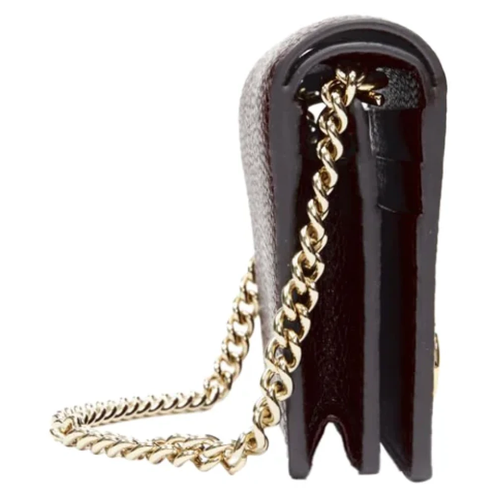 Gucci Zumi Bi-Fold Wallet on Chain Red Dames