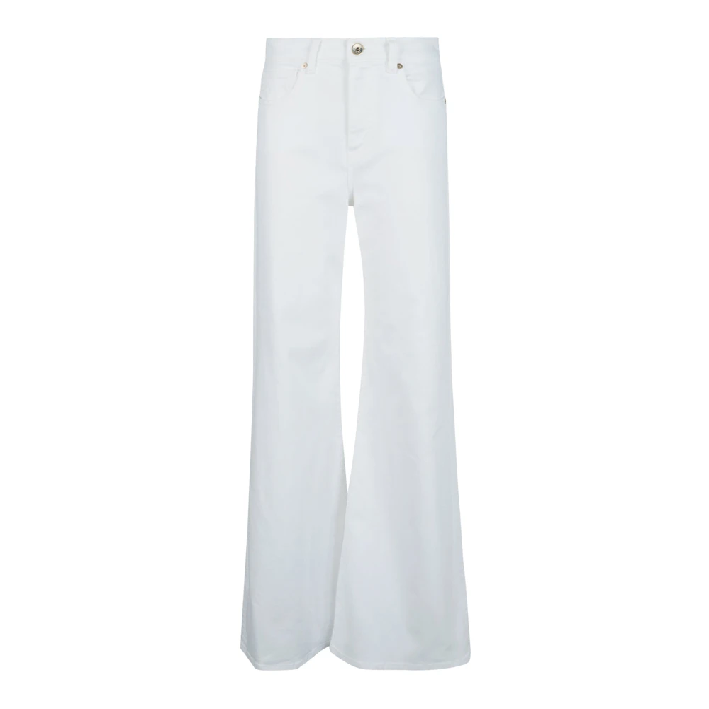 Eleventy Vrouw Wit Pantalone Zampa Lungo