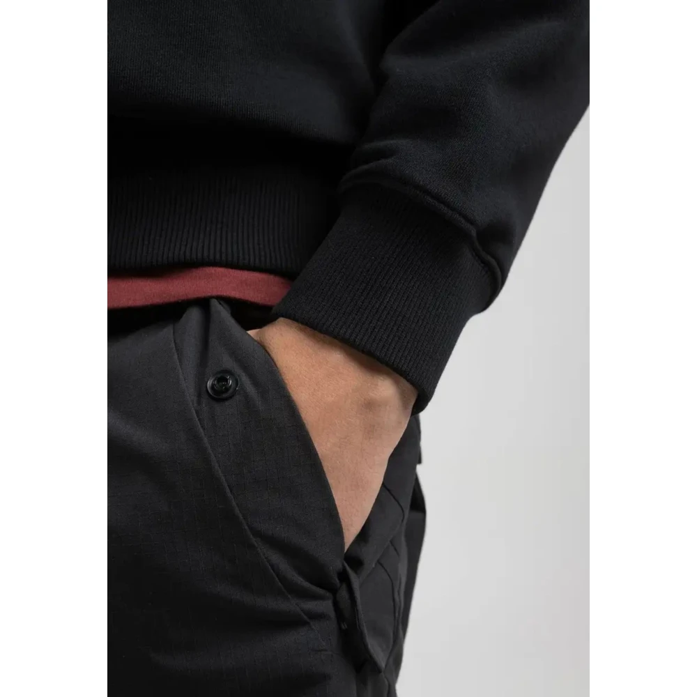 Replay Regular Fit katoenen sweatshirt met print op de voorkant Black Heren