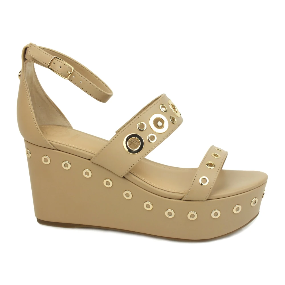 Guess Women's Beige Wedges, 4 Uk, Wedge Sandal