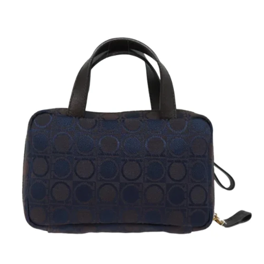 Salvatore Ferragamo Pre-owned Canvas handbags Blue Dames